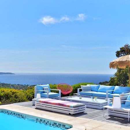 Villa Jucanos - Vue Mer Panoramique Golfe De St-Tropez Кавалере-сюр-Мер Екстериор снимка