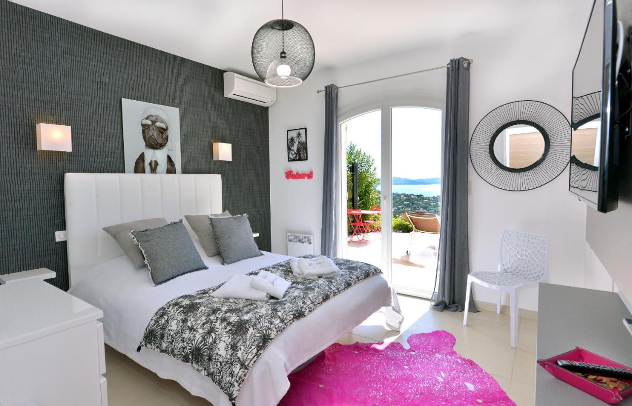Villa Jucanos - Vue Mer Panoramique Golfe De St-Tropez Кавалере-сюр-Мер Екстериор снимка