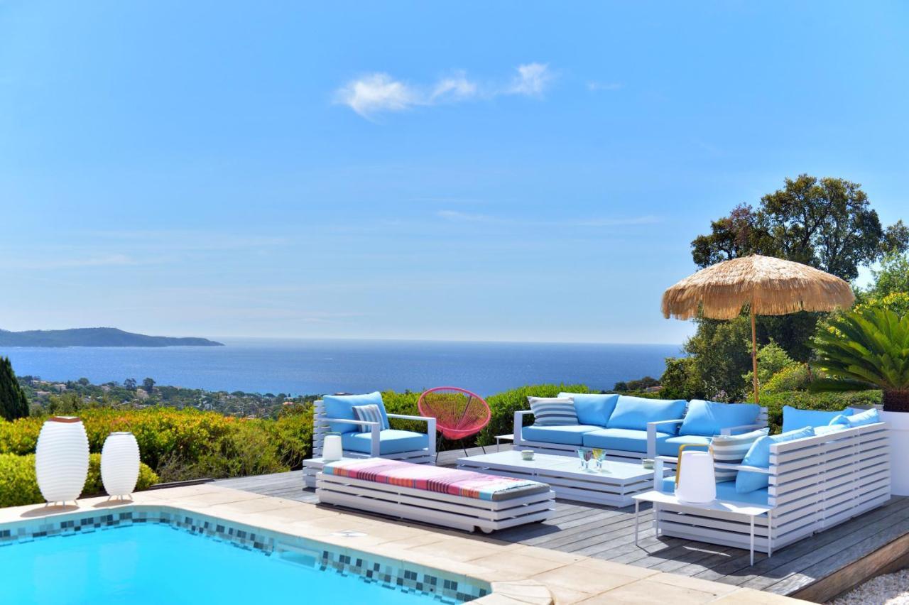 Villa Jucanos - Vue Mer Panoramique Golfe De St-Tropez Кавалере-сюр-Мер Екстериор снимка